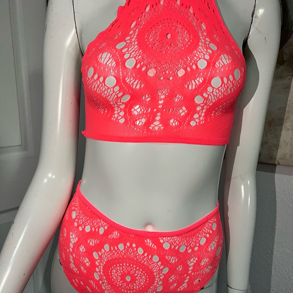 Neon Pink Crochet Set